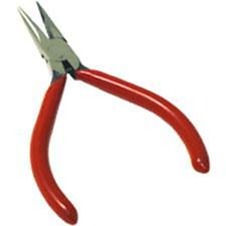 C2G 4.5in Long Nose Pliers - Red -