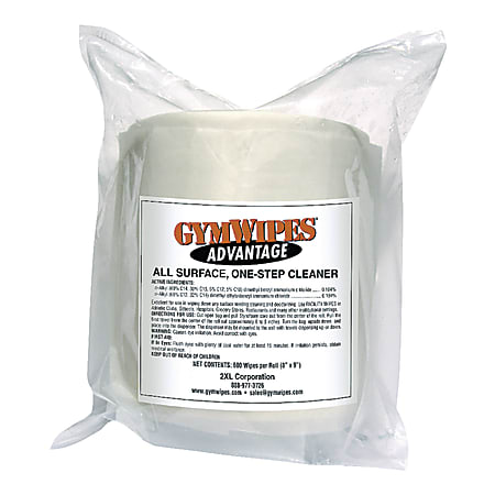 2XL GymWipes® Advantage All Surface One-Step Cleaner Refills,
