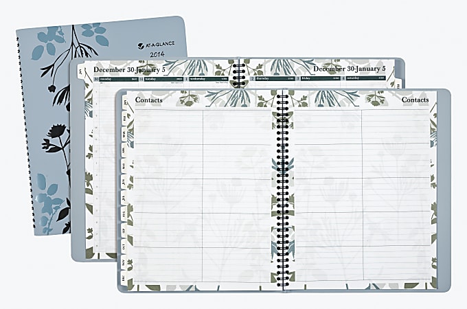 AT-A-GLANCE Botanique Weekly/Monthly Appointment Book 8-1/2" x 11"