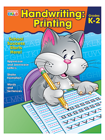 Carson-Dellosa Brighter Child Handwriting Workbook: Printing, Ages 5 - 7