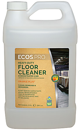 Earth Friendly Products Orange Plus Heavy-Duty Floor Cleaner, 1 Gallon