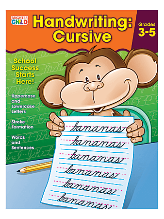 Carson-Dellosa Brighter Child Handwriting Workbook: Cursive, Ages
