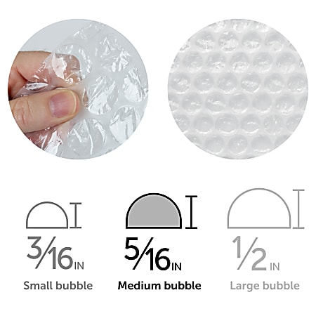 Office Depot Brand Medium Bubble Cushioning 516 Thick Clear 12