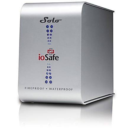 ioSafe Solo 1 TB USB 2.0 Fireproof and Waterproof External Hard Drive with 1 Year Data Recovery Service SL1000GB1YR (Silver)