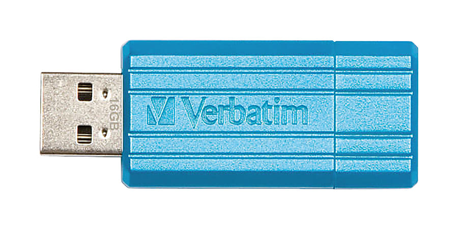 Verbatim Blue Metallic 16GB Flash Drive