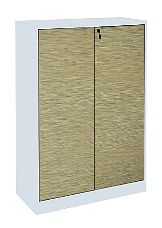 Z-Line Designs Z-Tech Modular Storage Cabinet, Oak/Silver/White