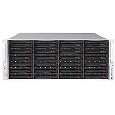 Supermicro SuperServer 6048R-E1CR24L Barebone System - 4U Rack-mountable - Intel C612 Chipset - Socket R3 LGA-2011 - 2 x Processor Support - Black - 2 TB DDR4 SDRAM DDR4-2400/PC4-19200 Maximum RAM Support - Serial ATA/600 RAID Supported Controller