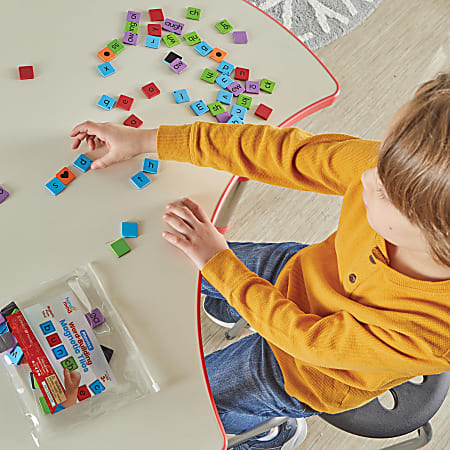 Hand2Mind Phonics Word Building Magnetic Tiles Multicolor Grades Pre K ...