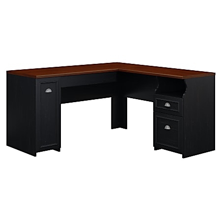 Office depot black on sale desk