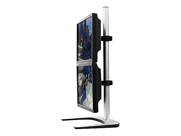 Atdec Visidec Dual-Monitor Metal Freestanding Vertical Desk Stand