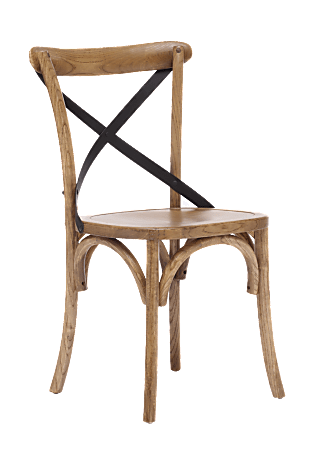 Zuo® Era Union Square Drafting Chair, 16 1/2"W x 17 7/10"D, Brown/Black