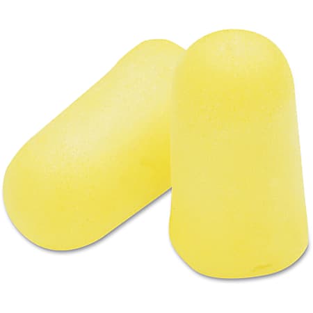 E-A-R TaperFit Uncorded Earplugs - Noise Protection - Polyurethane Foam - Yellow - Comfortable, Disposable, Uncorded, Noise Reduction - 3121219