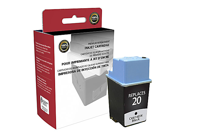 Clover Imaging Group™ Remanufactured Black Ink Cartridge Replacement For HP 20, OM98824