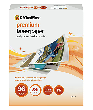 OfficeMax Premium Laser Paper 96 Brightness 500 Sheets Per Ream