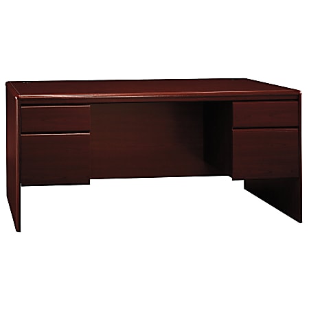 Bush Furniture Northfield Office Desk With Storage, Harvest Cherry, Standard Delivery