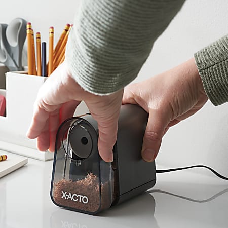 X ACTO School Pro Electric Pencil Sharpener Black - Office Depot