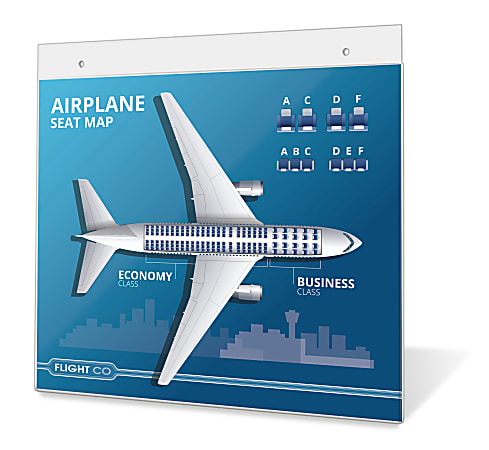 Office Depot® Brand Stand-Up Sign Holder, Vertical, 7"H x 5"W, Clear, 1375219