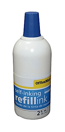 OfficeMax Felt Stamp Pad, 1-1/4" x 6-1/4", Blue Ink