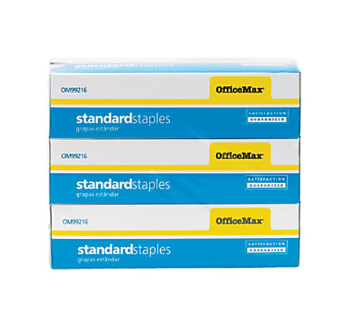 OfficeMax Standard Chisel Point Staples