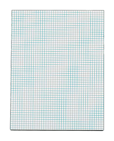 OfficeMax Recycled Quadrille Pads, 8-1/2" x 11", 5 Squares/Inch, 50 Sheets