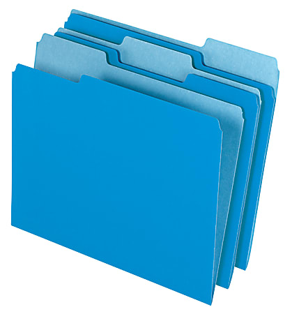 Office Depot® Brand 2-Tone File Folders, 1/3 Cut,