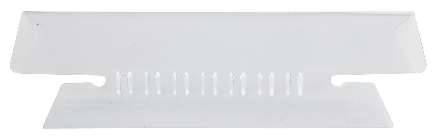 Office Depot® Brand Hanging Folder Tabs, 3 1/2", 1/3 Cut, Clear, Pack Of 25
