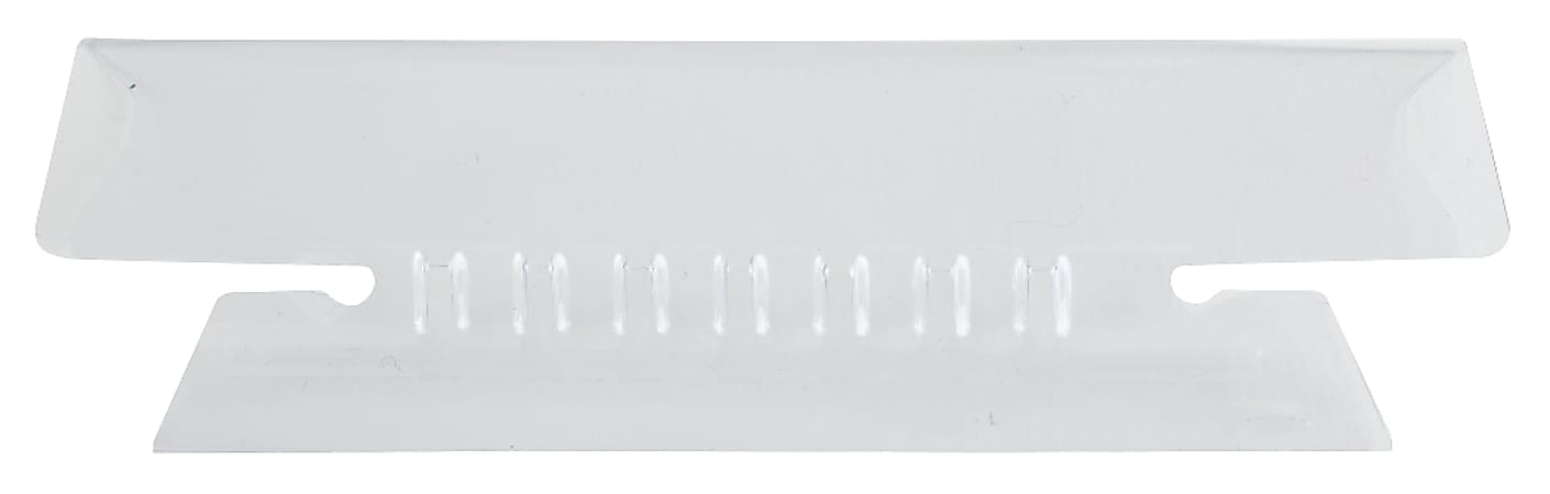 Office Depot® Brand Hanging Folder Tabs, 3 1/2", 1/3 Cut, Clear, Pack Of 25