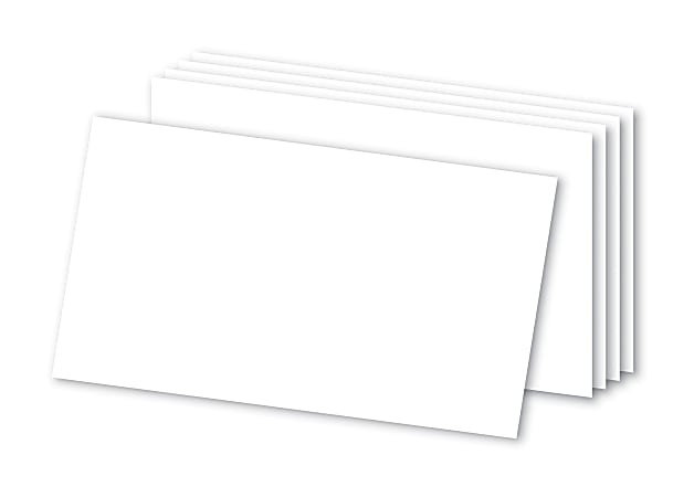 Office Depot® Brand Blank Index Cards, 3" x 5", White, Pack Of 500