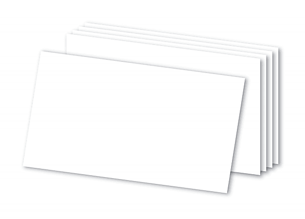 Office Depot® Brand Blank Index Cards, 3" x 5", White, Pack Of 500