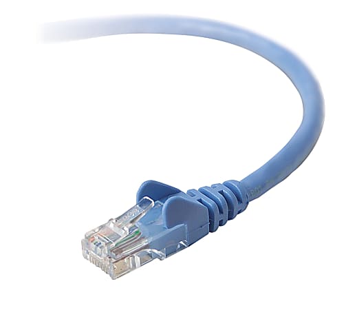 Belkin - Patch cable - RJ-45 (M) to RJ-45 (M) - 14 ft - CAT 5e - blue