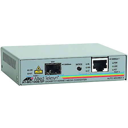 Allied Telesis AT-MC1008/SP Gigabit Ethernet Media Converter