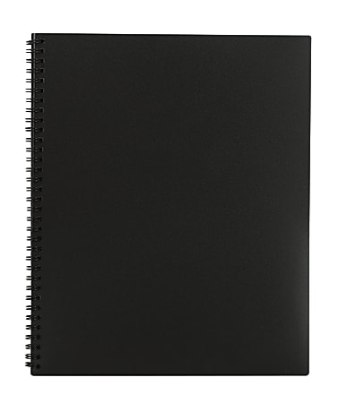 DiVOGA 8-Pocket Folder, Black