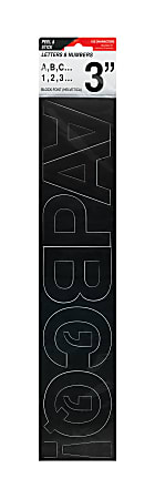 Creative Start® Self-Adhesive Letters, Numbers and Symbols, 3", Helvetica, Black, Pack of 103
