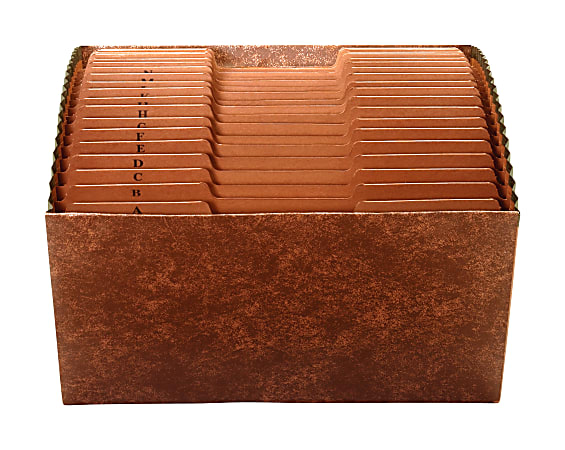 Office Depot® Expanding File, 1-31, 31 Pockets, Legal Size (8-1/2" x 14"), 1" Expansion, Brown