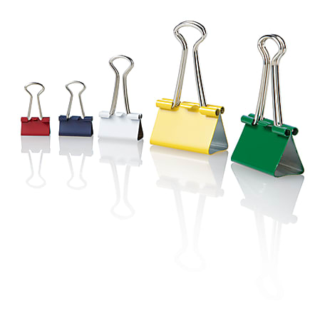 OfficeMax® Brand Binder Clips, Mini, Multicolor, Pack Of 60