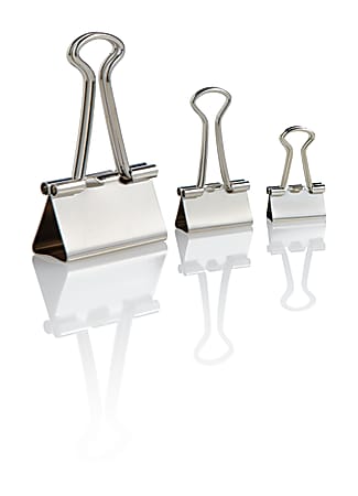 OfficeMax Silver Binder Clips, 30 ct.