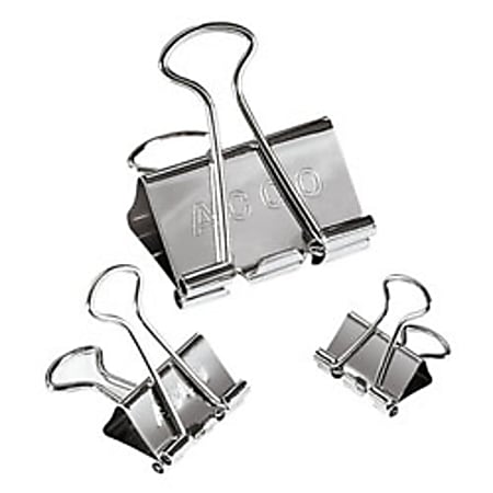 ACCO Presentation Binder Clips Silver Pack Of 30 Office Depot