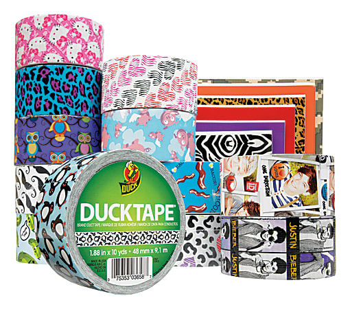 Scotch Colored Duct Tape 1 78 x 10 Yd. Crazy Pattern - Office Depot