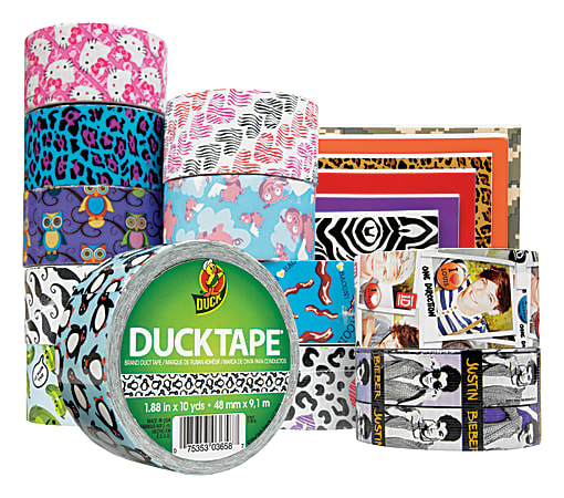 Duck® Colored Duct Tape, 1 7/8" x 10 Yd., Penguin