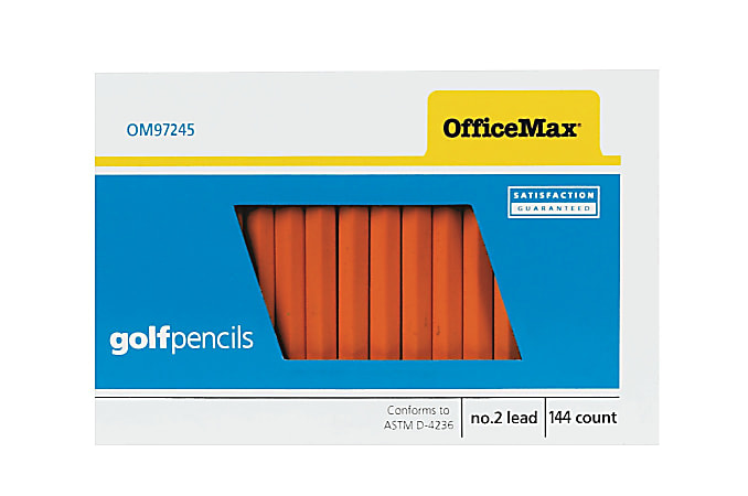 Just Basics® Golf Wood Pencils, Yellow, Pack Of 144
