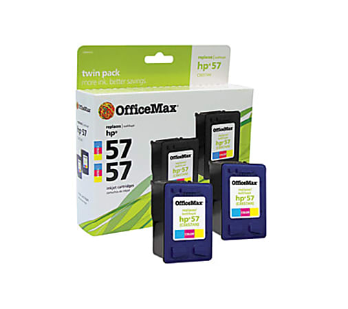 Office Depot® Brand Remanufactured Tri-Color Ink Cartridge Replacement For HP 57, Pack Of 2, OM98933