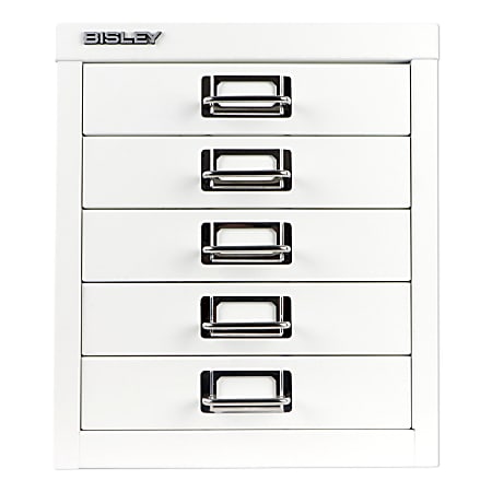 Bisley 10-Drawer Under-Desk Multidrawer Steel Cabinet Charcoal