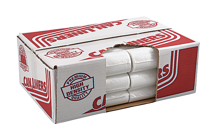 Pitt Transparent 1/4-mil Trash Can Liners, 12 - 16 Gallons, Pack Of 1,000