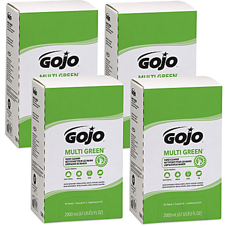 Gojo® Multi Green Gel Hand Soap, Citrus Scent, 67.63 Oz., Pack Of 4 Bottles