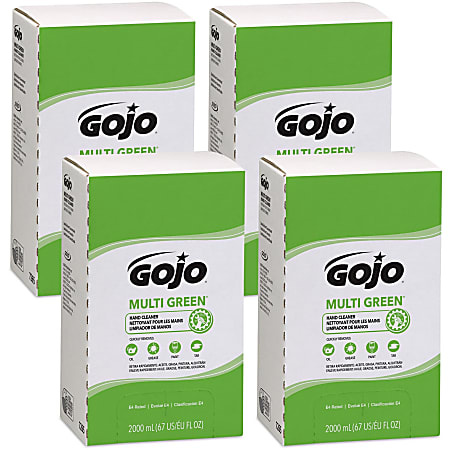 Gojo® Multi Green Gel Hand Soap, Citrus Scent, 67.63 Oz., Pack Of 4 Bottles