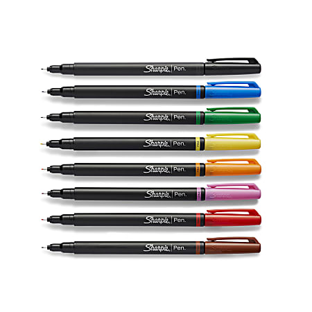SHARPIE Art Pens, Fine Point, Assorted Colors, Hard Case, 16 Count (1983966)