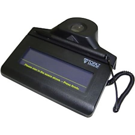 Topaz IDLite TF-S463-HSB-R Signature Pad - LCDUSB - 4.40" x 1.30" Active Area LCD - 500 x 500 - USB - 410 PPI