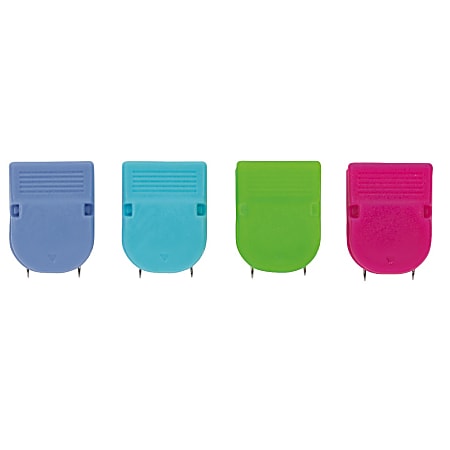 OfficeMax® Brand Fabric Panel Wall Clips, Assorted Solid Colors, Pack Of 20
