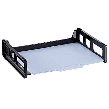 Officemate® OIC® Side-Load Letter Tray, 2 3/4" x 13 3/16" x 9", Black