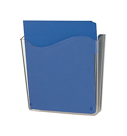 Officemate® OIC® Unbreakable Vertical Wall File, 10"H x 10"W x 3"D, Clear